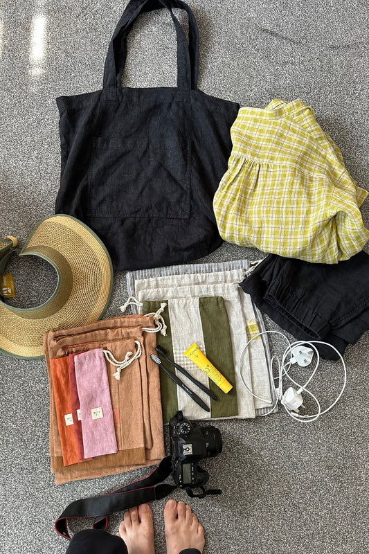 Traveller linen bag set