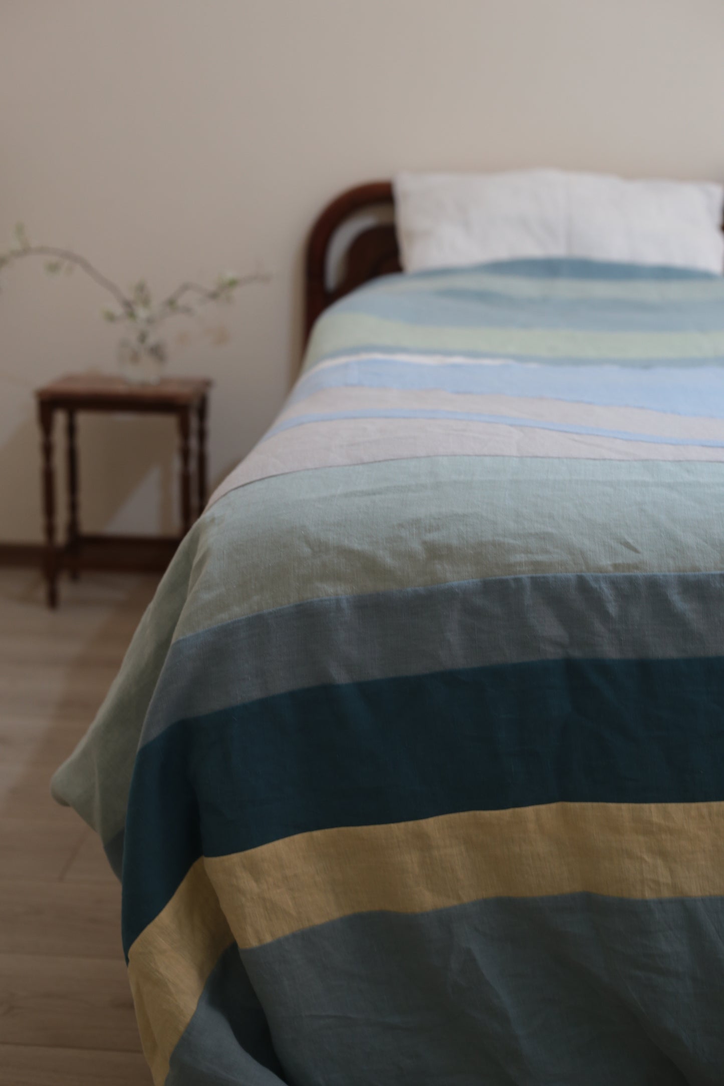 Patchwork linen duvet cover - US/UK King size