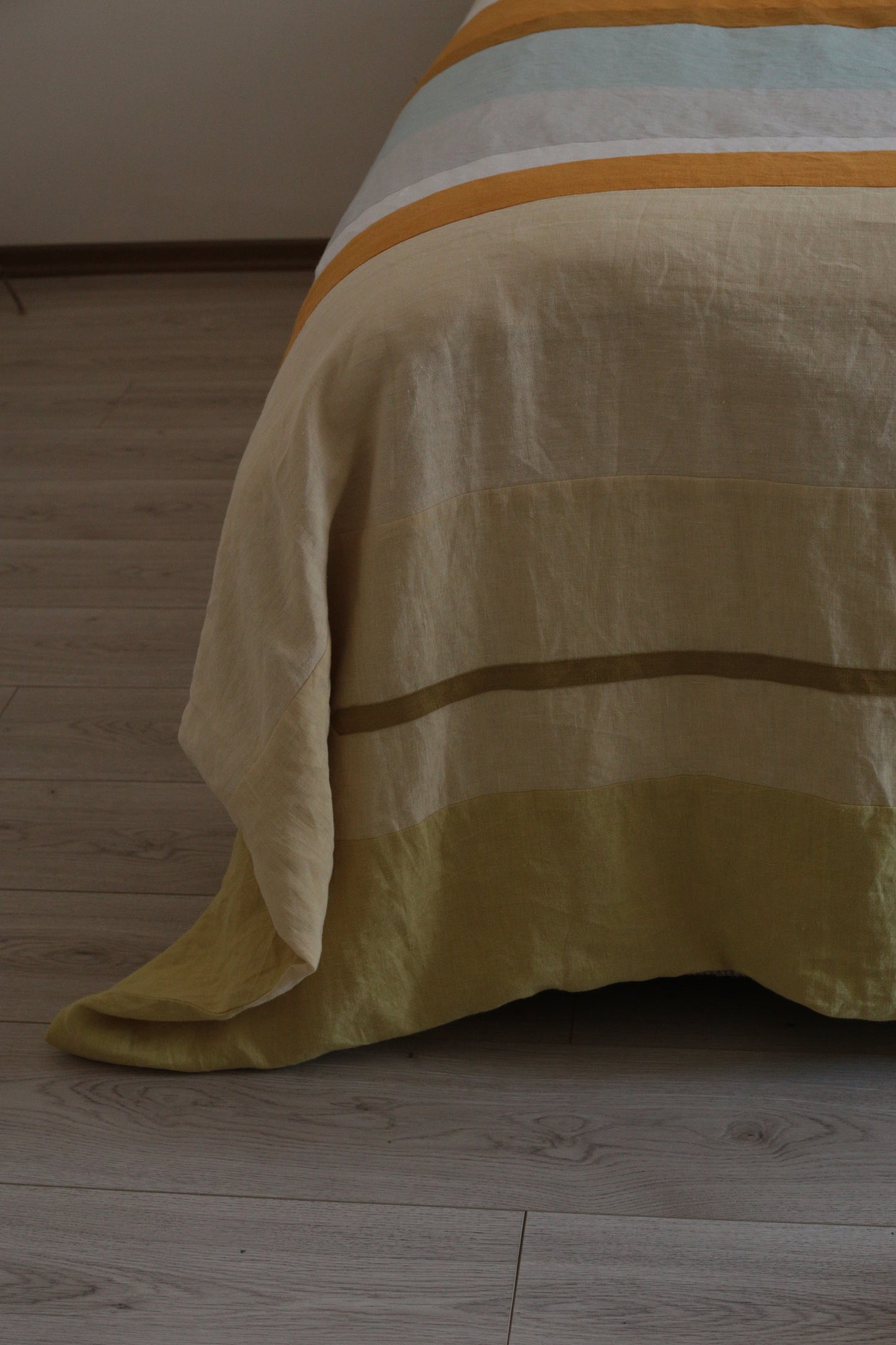 Patchwork linen duvet cover - US Queen size