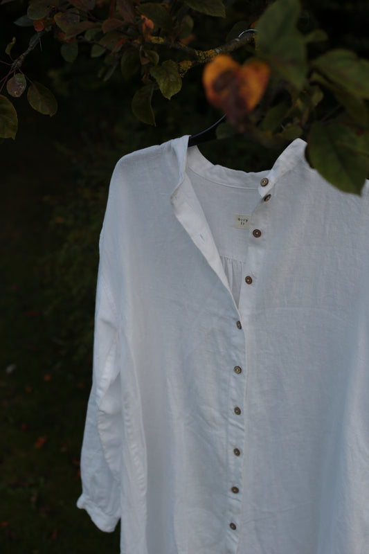 POET Handmade Relaxed Fit Linen Shirt-Dress