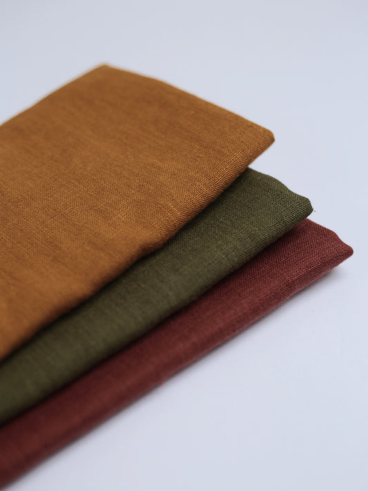 Linen Kitchen/Tea Towel in Brick Red colour