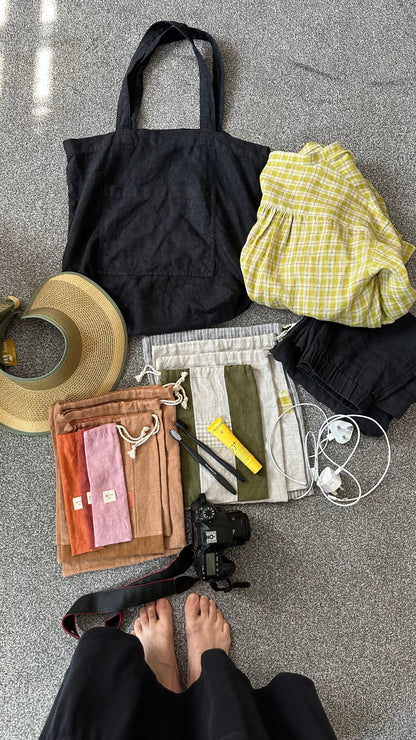 Traveller linen bag set