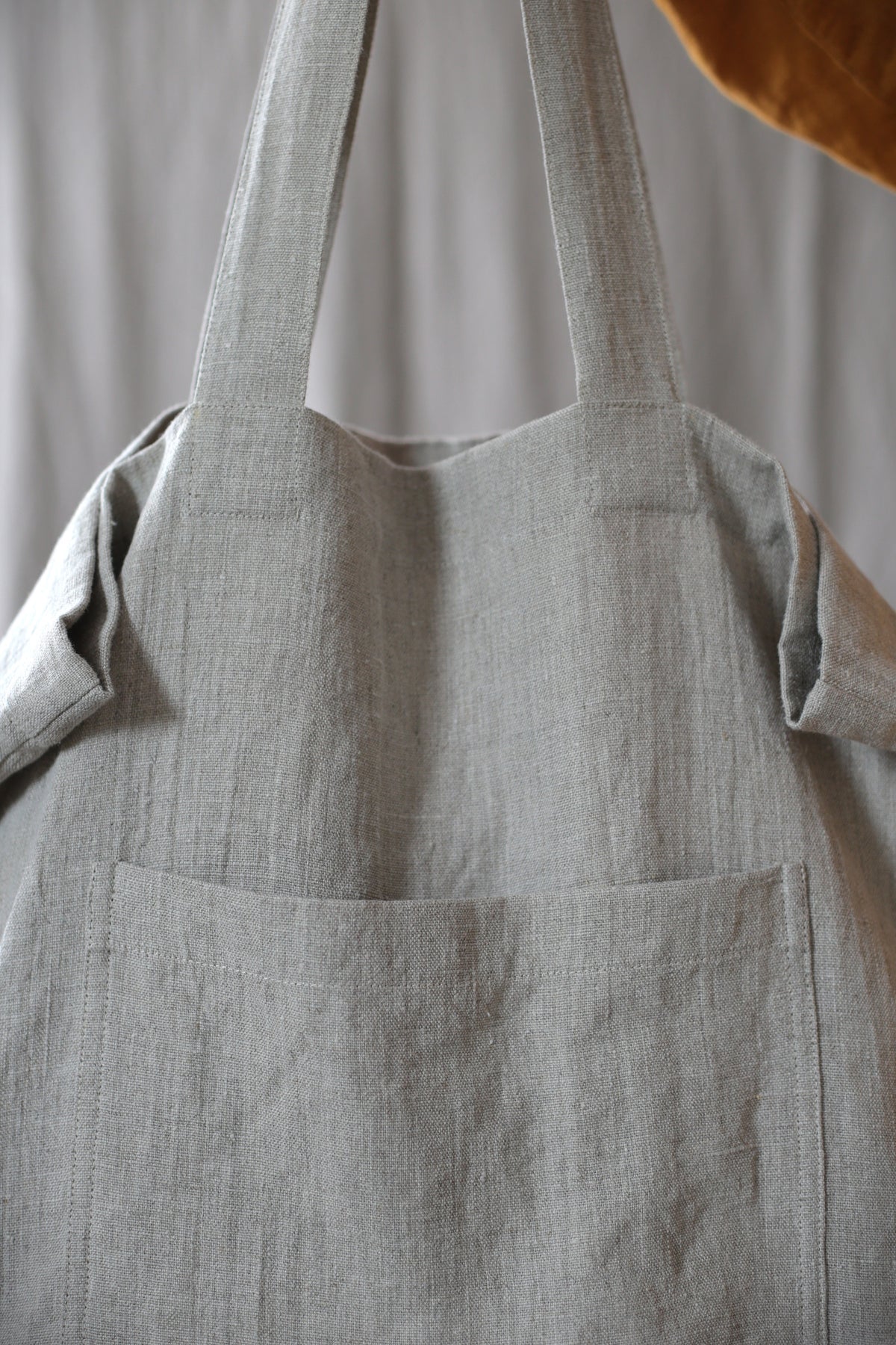 Heavy Duty Linen tote bag in Natural colour