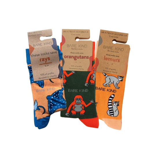 Orange Lover 3 Bamboo Sock Set