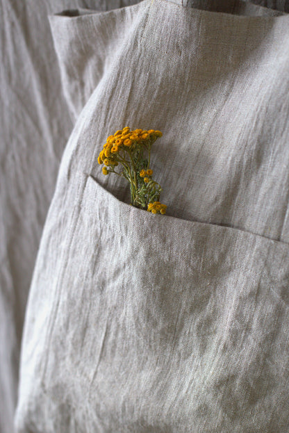 Heavy Duty Linen tote bag in Natural colour