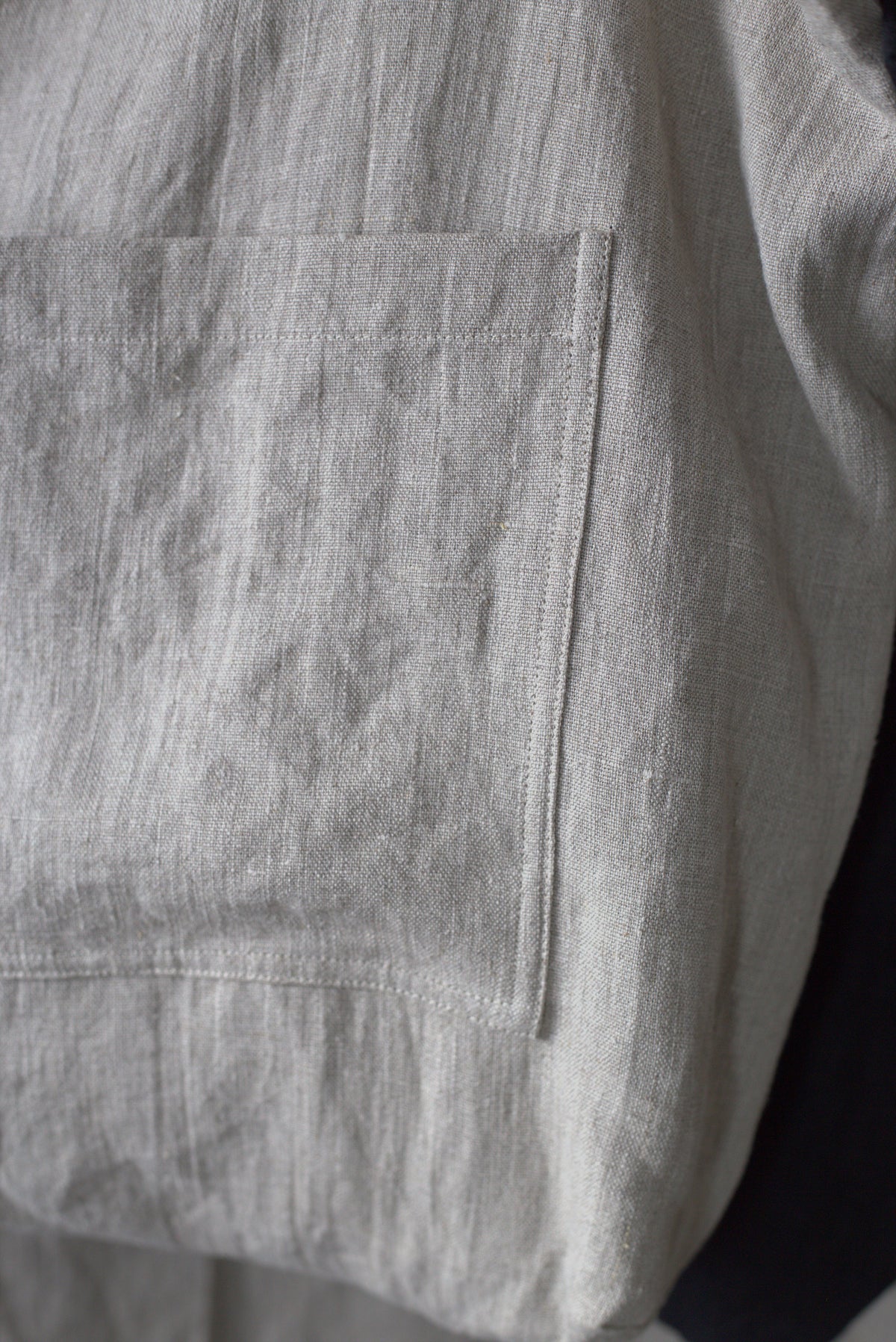 Heavy Duty Linen tote bag in Natural colour