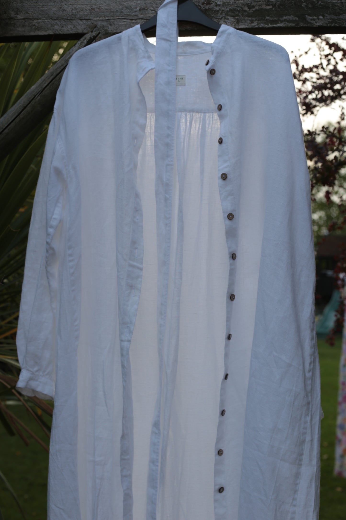 Handmade Relaxed Fit Linen Shirt-Dress