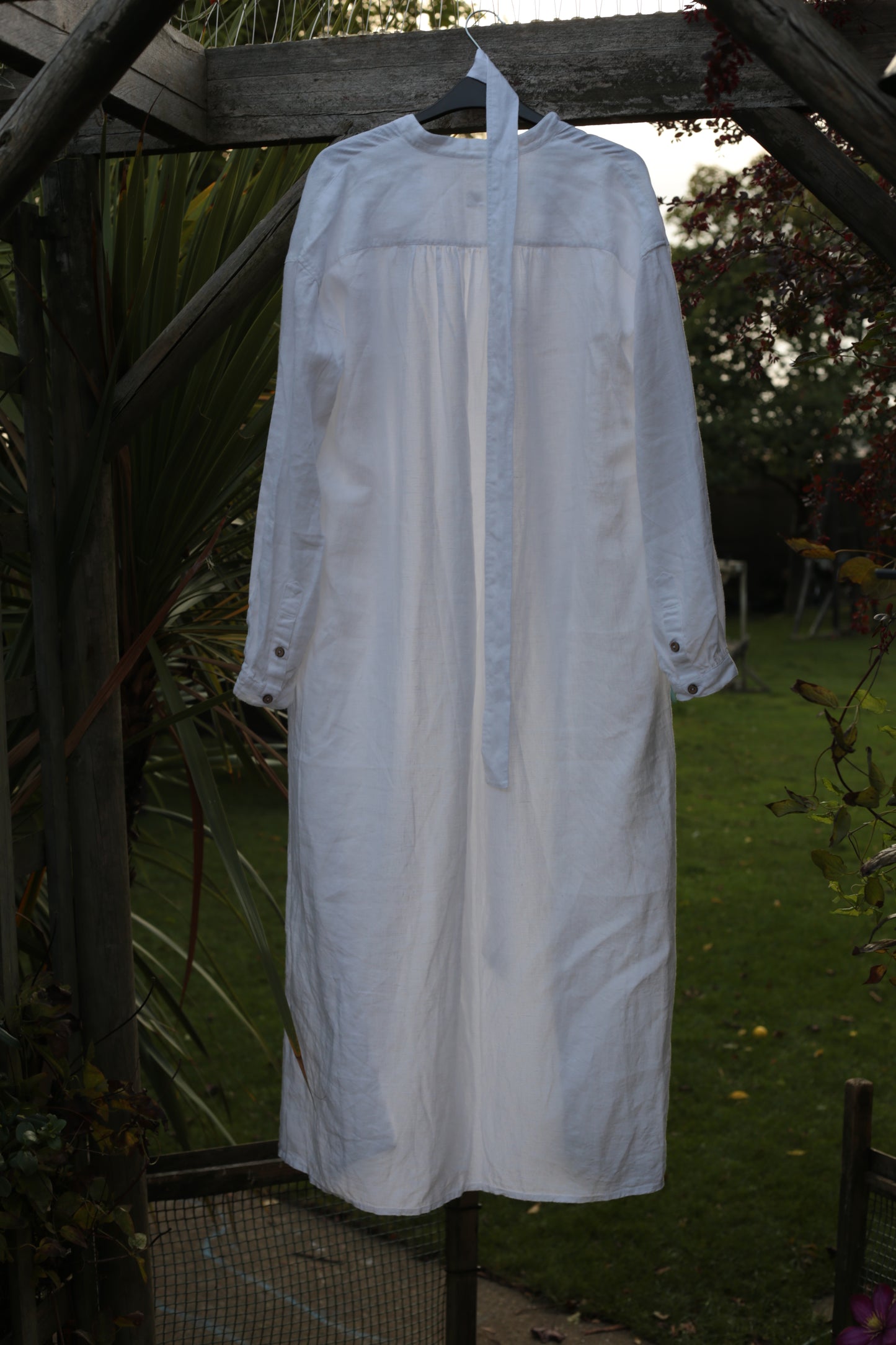 Handmade Relaxed Fit Linen Shirt-Dress