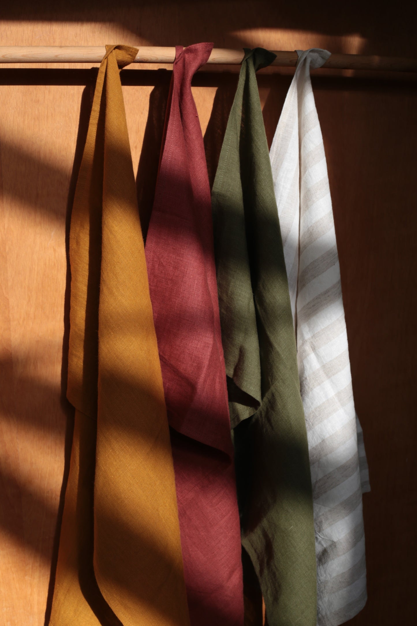 Linen Kitchen/Tea Towel in Honey Mustard color