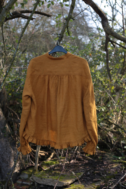 DREAMER blouse/shirt with frilled cuffs
