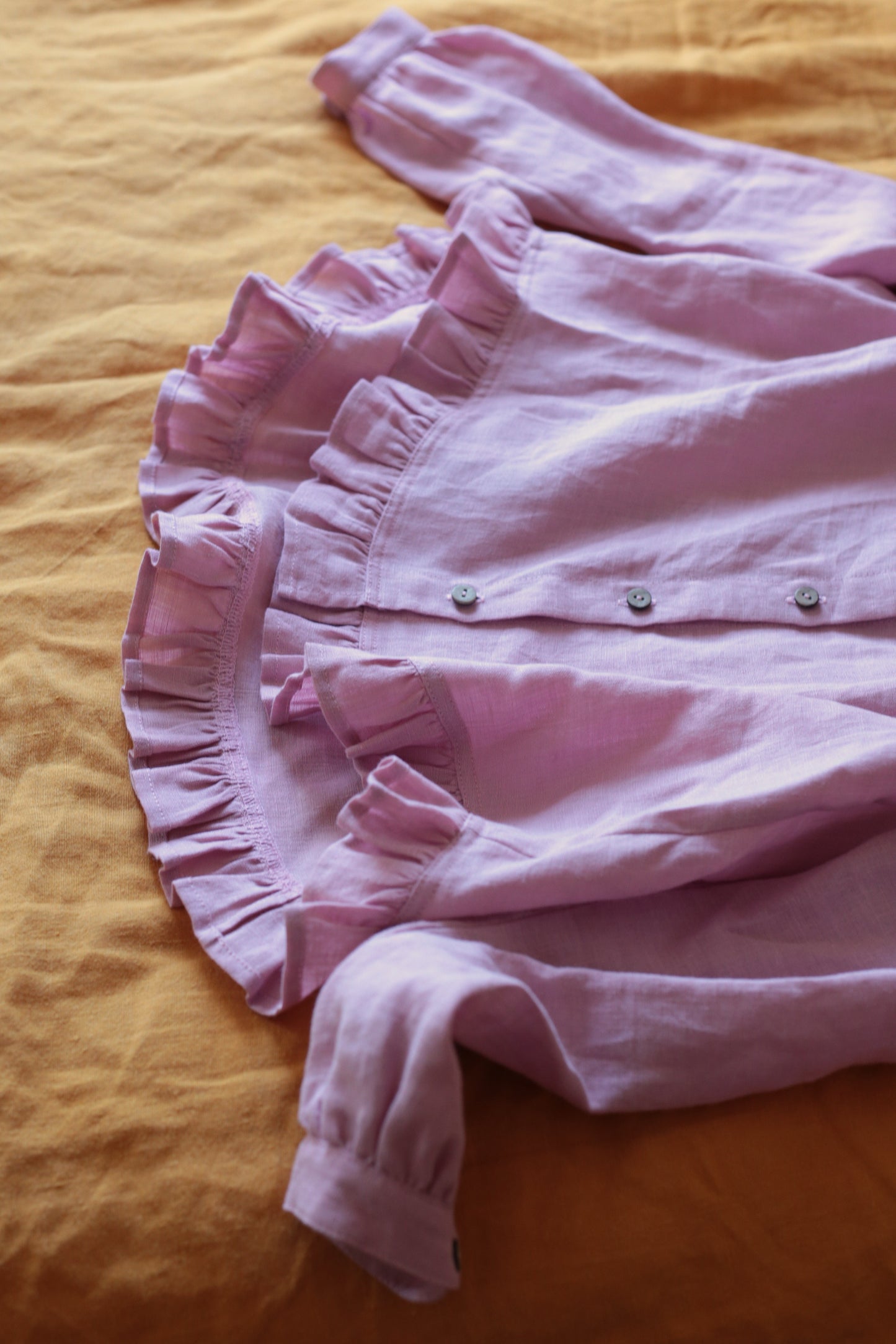Dreamer linen blouse/shirt in Pink