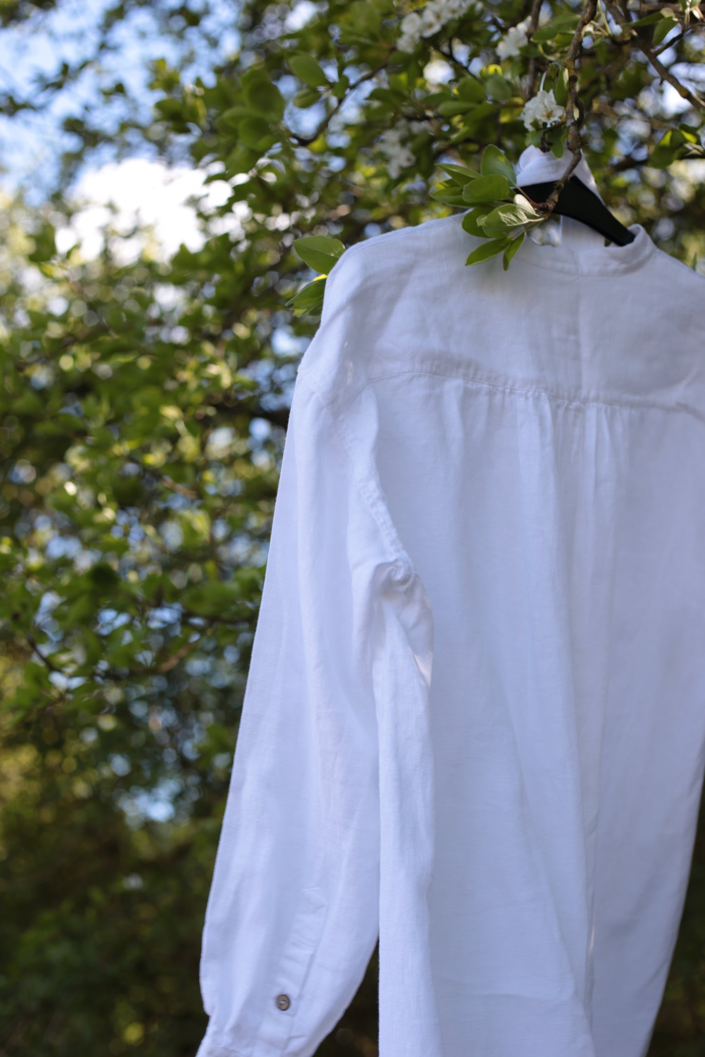 Handmade Relaxed Fit Linen Shirt-Dress