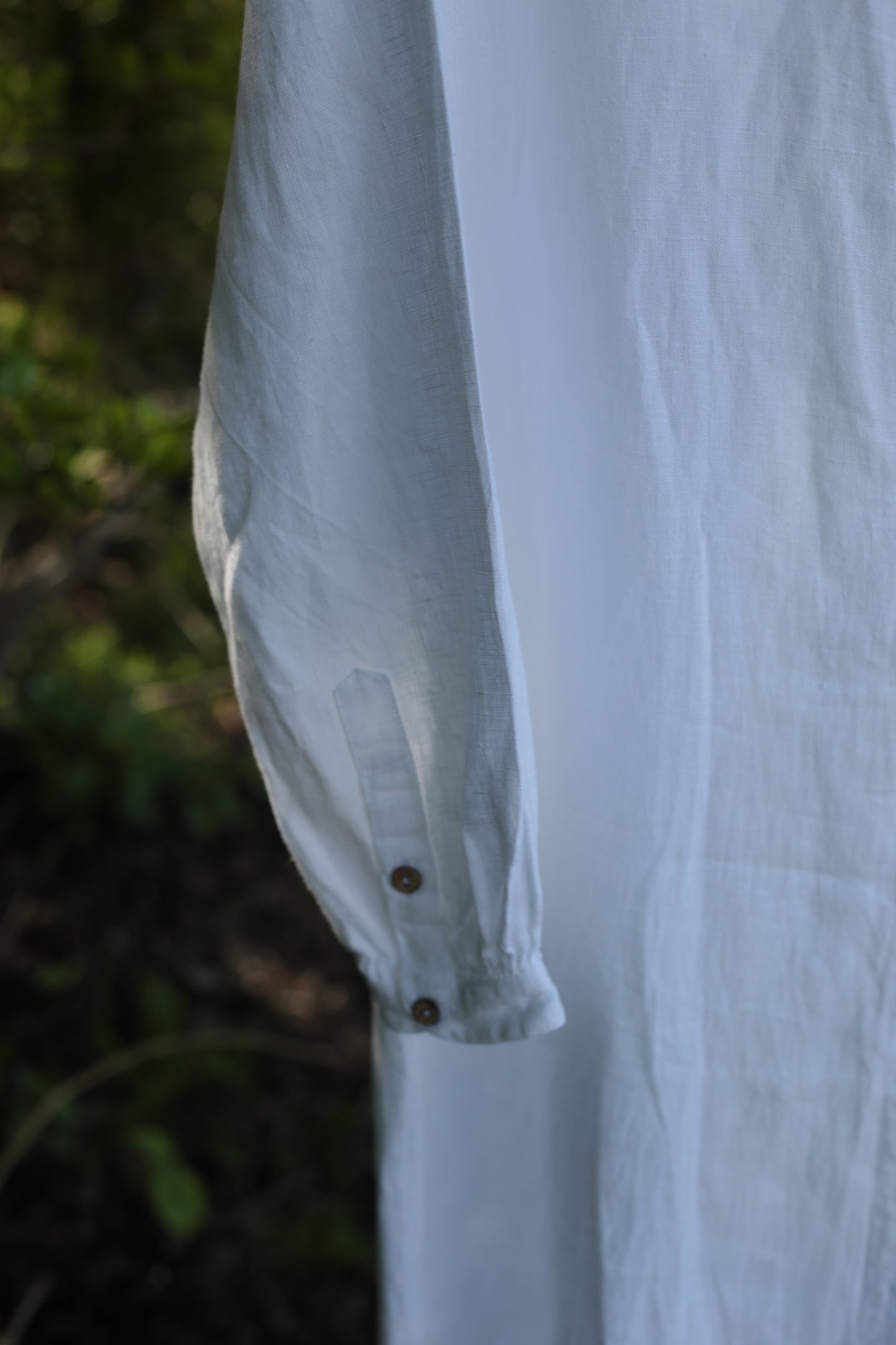 Handmade Relaxed Fit Linen Shirt-Dress