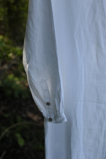 Handmade Relaxed Fit Linen Shirt-Dress